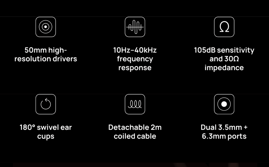 Atomos studiosonic headphones features