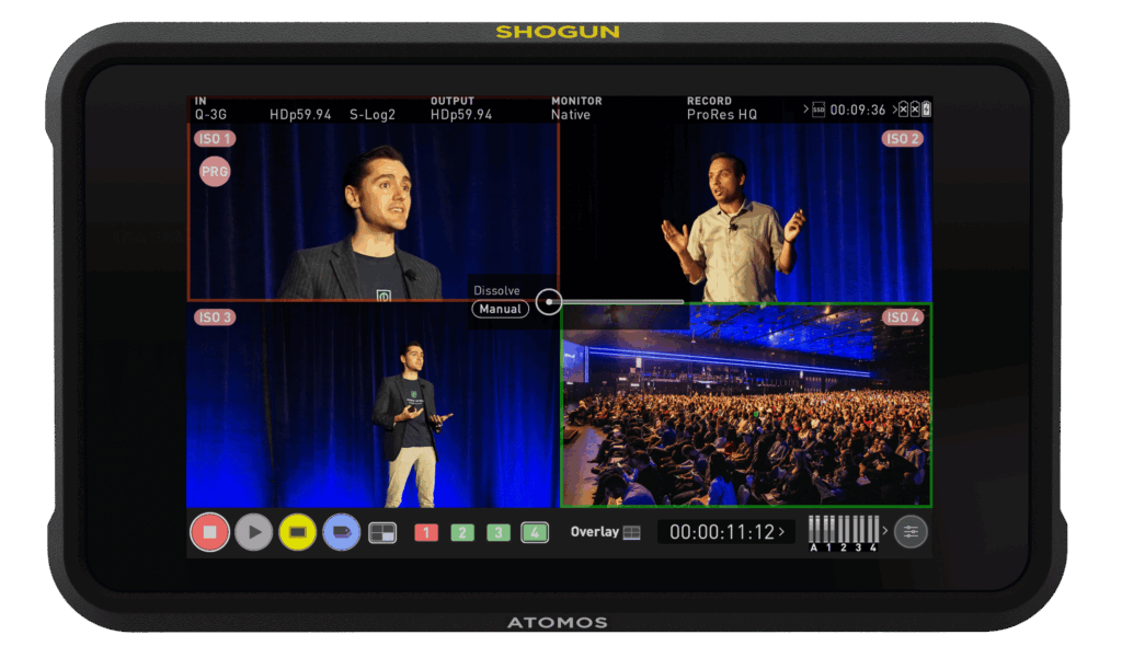Atomos Shogun Classic switching